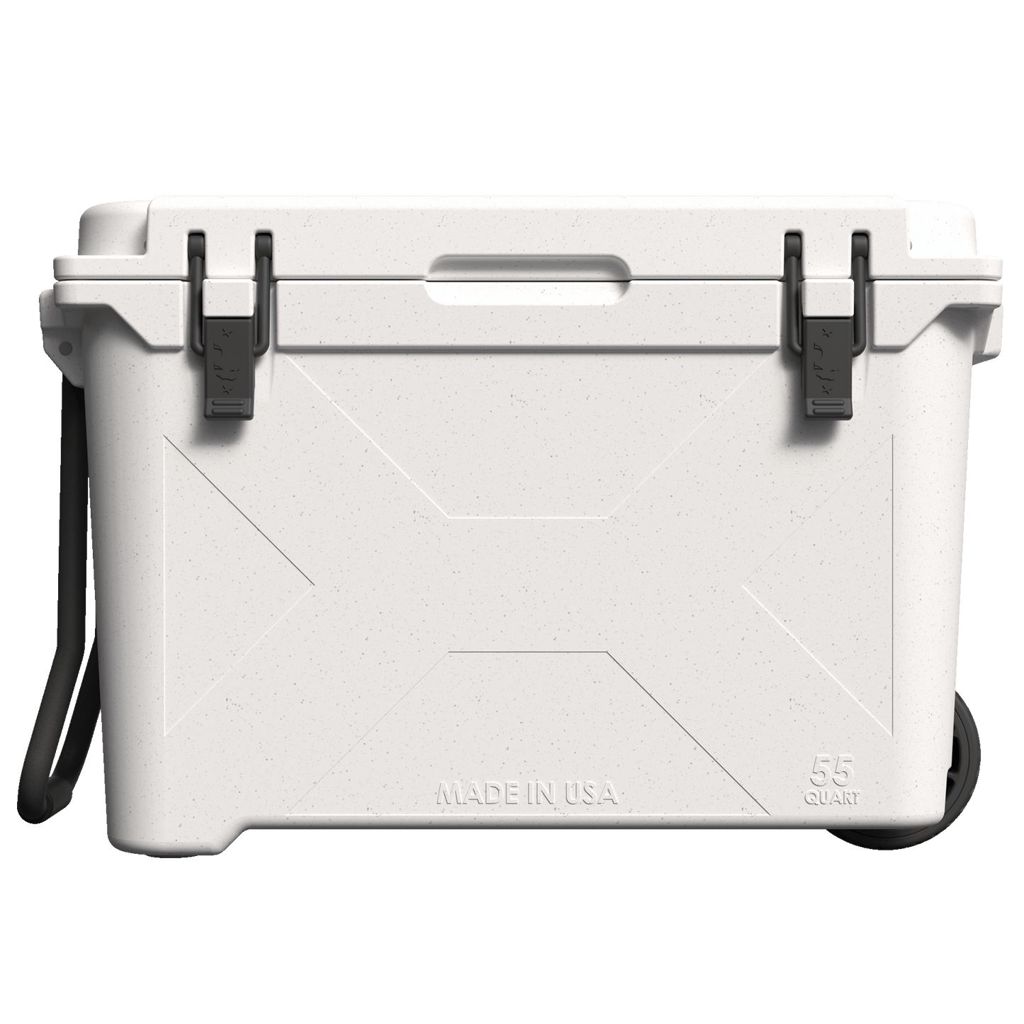 White 55 QT Wheeled Bison Cooler