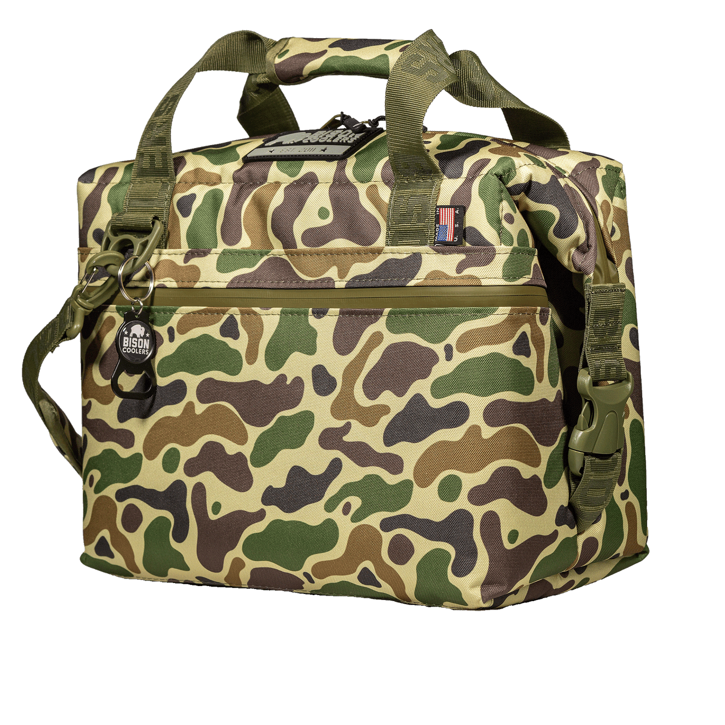 Bison 12 Can - Duck Camo SoftPak Cooler