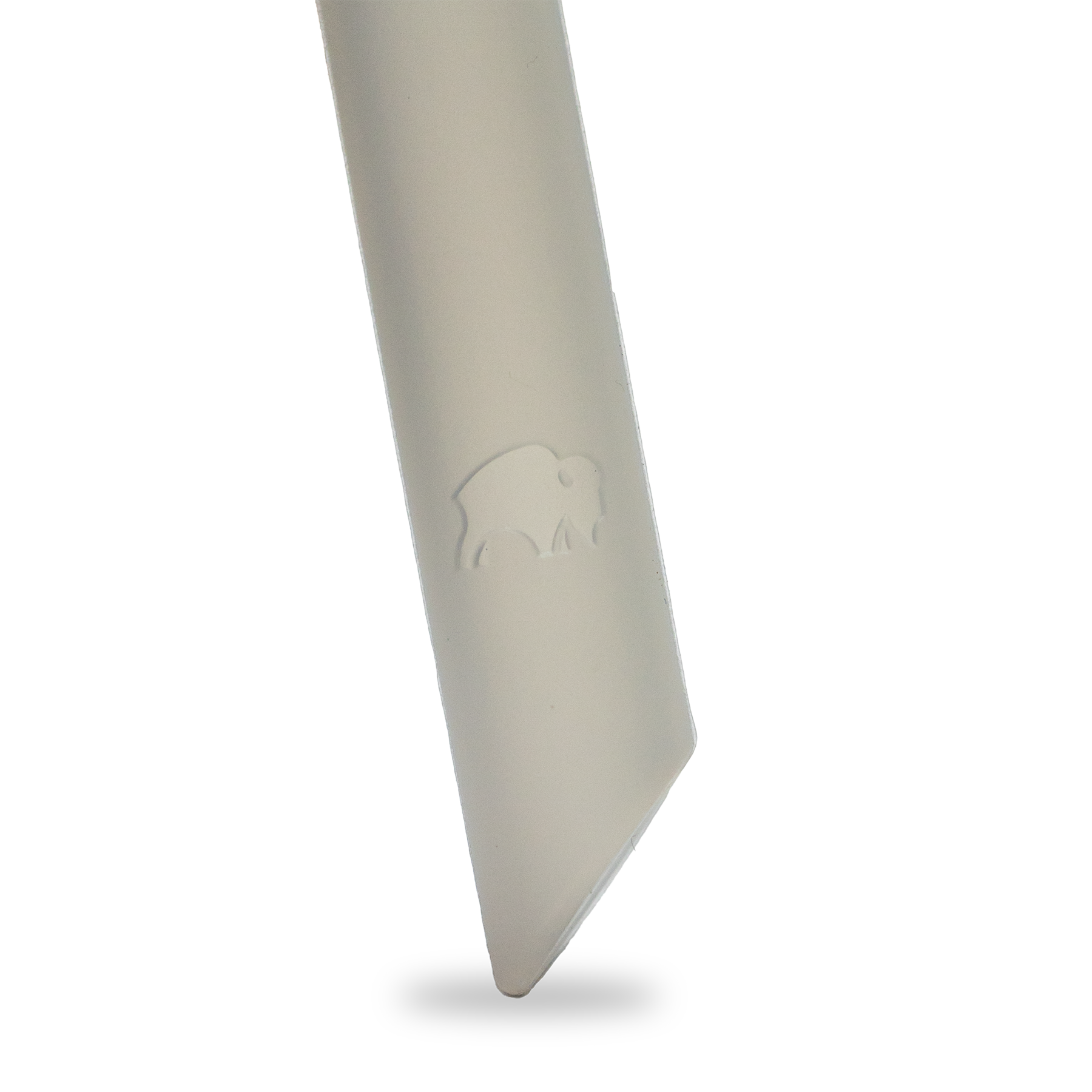 White straw for a 40-ounce tumbler, featuring a buffalo logo.