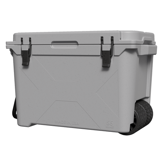 Grey 55 QT Wheeled Bison Cooler