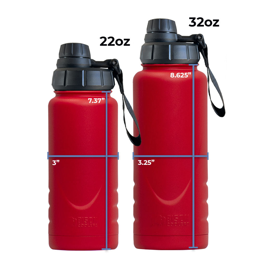 Red 32 oz Bison Bottle